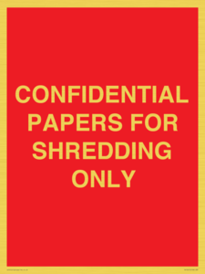 CONFIDENTIAL PAPERS FOR SHREDDING ONLY